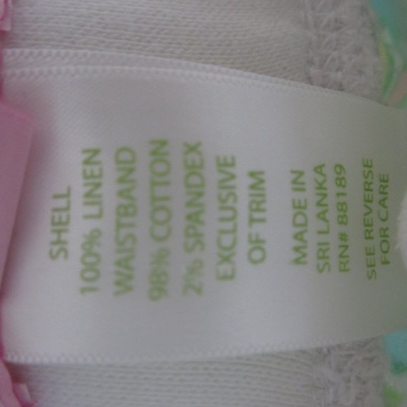 Lilly Pulitzer S The Beach Pants Chin Chin Linen - Picture 2 of 8